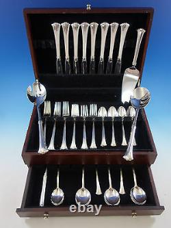 Newport Scroll by Gorham Sterling Silver Flatware Set 8 Service 45 pieces Place