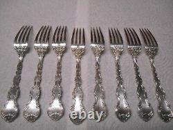 Nice Set of 4 Gorham Sterling Silver Strasbourg pattern 7 Forks NO MONO