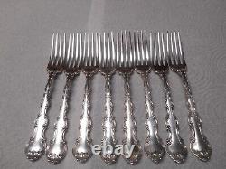 Nice Set of 4 Gorham Sterling Silver Strasbourg pattern 7 Forks NO MONO