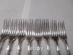 Nice Set of 4 Gorham Sterling Silver Strasbourg pattern 7 Forks NO MONO