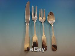 Old English Tipt by Gorham Sterling Silver Flatware Set For 8 Service 32 Pieces