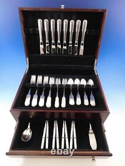 Old English Tipt by Gorham Sterling Silver Flatware Set for 8 Service 42 Pieces