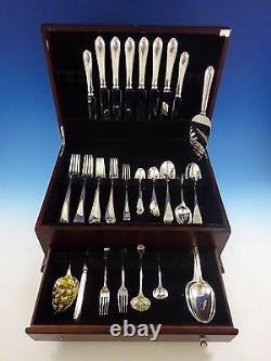 Old English by Various English Makers Sterling Silver Flatware Service 58 Pcs