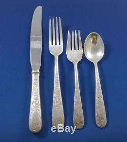 Old Maryland Engraved by Kirk Sterling Silver Flatware Set 12 Service 48 Pieces