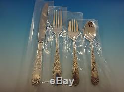 Old Maryland Engraved by Kirk Sterling Silver Flatware Set 8 Service 38 Pieces