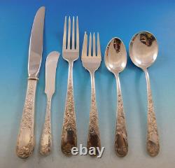 Old Maryland Engraved by Kirk Sterling Silver Flatware Set 8 Service 50 pieces