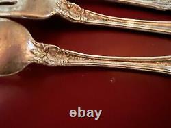 Old Mirror Sterling Silver Forks And Spoons