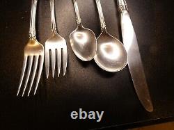 Oneida Melbourne Sterling Silver 5 Piece Place Setting Flatware