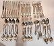 Oneida Silver Glenrose-woodcliff Set Of 46 Fork Spoon Knife Serving Pieces Rare