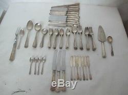 Ornate Tiffany & Company Winthrop Sterling Silver Flatware Set With 81 Pieces