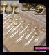 Puiforcat Antique 1880s French Sterling Silver/vermeil Coffee Spoons Set 12pc