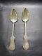 Pair Of Antique Sterling Silver Tablespoons