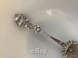 Paye & Baker POPPY Sterling Silver Figural Floral Sugar Spoon Nouveau NO MONO