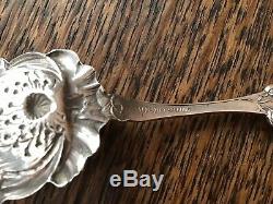 Paye & Baker POPPY Sterling Silver Figural Floral Sugar Spoon Nouveau NO MONO