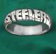 Pittsburgh Steelers Sterling Silver Ring, Any Size