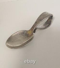 Plain Tiffany CO. Sterling Curve Handle Baby Spoon