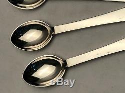Pyramid by Georg Jensen Sterling Silver, set of 4 Demitasse Spoons 4.25