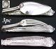 Rare Antique French Sterling Silver 3pc Traveller's Flatware Fork, Spoon, Knife