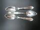 Rare Group Of 3 Sterling 8 1/4 Serving Spoons By H. Stuart Michie C. 1905