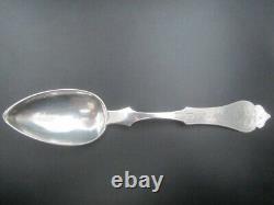 RARE GROUP OF 3 STERLING 8 1/4 SERVING SPOONS by H. STUART MICHIE C. 1905