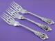 Rare Sterling Wallace 7 1/8 Solid Fish Fork Grande Baroque $149 Each