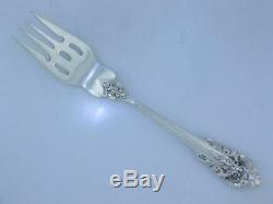 RARE Sterling WALLACE 7 1/8 Solid Fish Fork GRANDE BAROQUE $149 each
