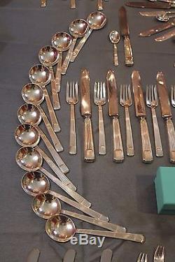 RARE Tiffany Century 173 Piece Sterling Silver Complete Flatware Set For 12