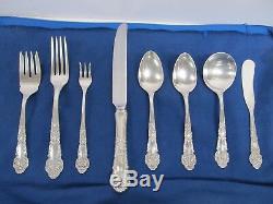 REED & BARTON FRENCH RENAISSANCE 95 Pcs of STERLING SILVER FLATWARE DINNER SET