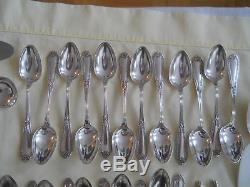 RODEN BROS STERLING FLATWARE 82 PC SET with CHEST