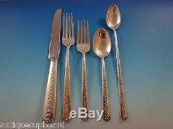 Rambler Rose by Towle Sterling Silver Flatware Set For 8 Service 43 Pieces