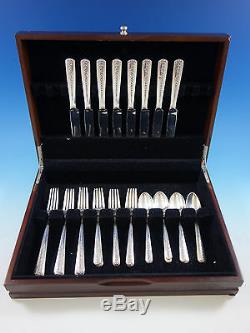 Rambler Rose by Towle Sterling Silver Flatware Set for 8 Service 32 pieces