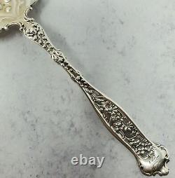 Rare Dresden Sterling Silver Flatware 1896 Whiting Asparagus Serving Fork S Mono