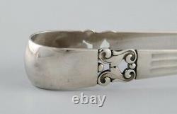 Rare Georg Jensen Acorn ice tong in sterling silver