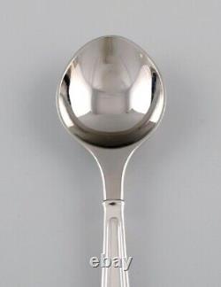 Rare Georg Jensen Koppel cutlery. Eight sorbet spoons in sterling silver