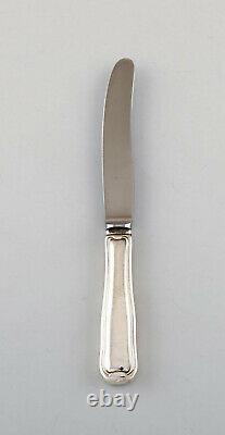 Rare Georg Jensen Old Danish fruit knife in sterling silver. Four pieces