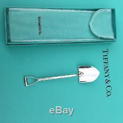 Rare TIFFANY & Co novelty spade spoon sterling silver jam, sugar, Cartier Asprey