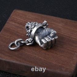 Real 925 Sterling Silver Pendant Destiny Hercules's Fist Jewelry