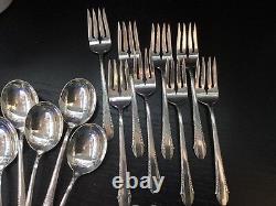 Reduced-enchantress By International Sterling Silver Flatware 46 Pieces