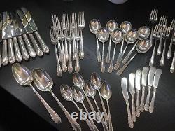 Reduced-enchantress By International Sterling Silver Flatware 46 Pieces
