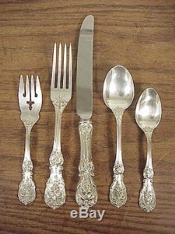 Reed & Barton Francis I Dinner Size Sterling Silver Flatware Set & Case 63pc