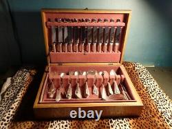 Reed & Barton Sterling Silver Hawthorne 82 Piece Serving Set with Case