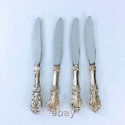 Reed & Barton Vtg Sterling Silver Place Knife 4 Pieces Mixed No Monograms