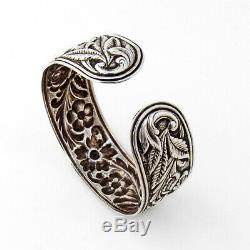 Repousse Cuff Bracelet Sterling Silver S. Kirk and Son