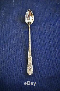 Repousse Sterling Silver By Kirk Ice Teaspoons Set Of 4 Sterling