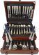 Repousse By Kirk Sterling Silver Flatware Set For 12 Service 89 Pieces