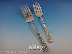 Repousse by Kirk Sterling Silver Flatware Set For 12 Service 89 Pieces