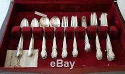 Rogers Wedding Bells Sterling Silver Flatware. 72 pieces. Service for 12