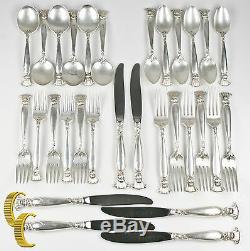 Romance of the Sea By Wallace Sterling Silver Beautiful Flatware Set 30 Pieces