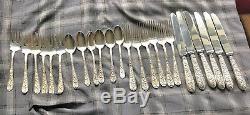 Rose By Stieff Sterling Silver Ware Flatware Forks Spoons And Knives
