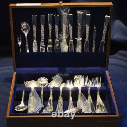 Rose Motiff By Stieff Sterling Silver 4 Settings With 4 Pieces Per Setting 16 Pc
